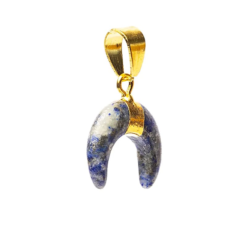 Hanger halve maan lapis lazuli