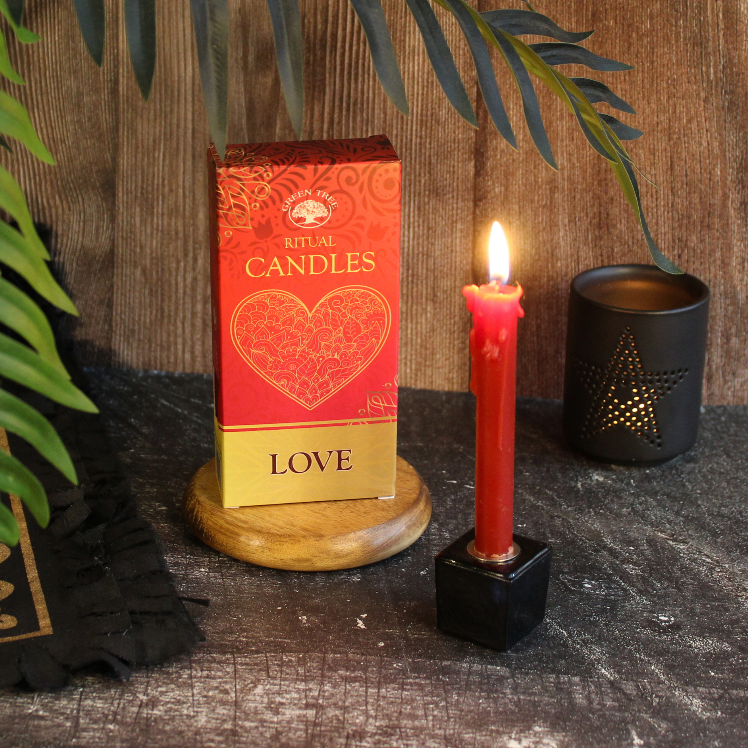 Green Tree Ritual kaarsen Love, set van 10