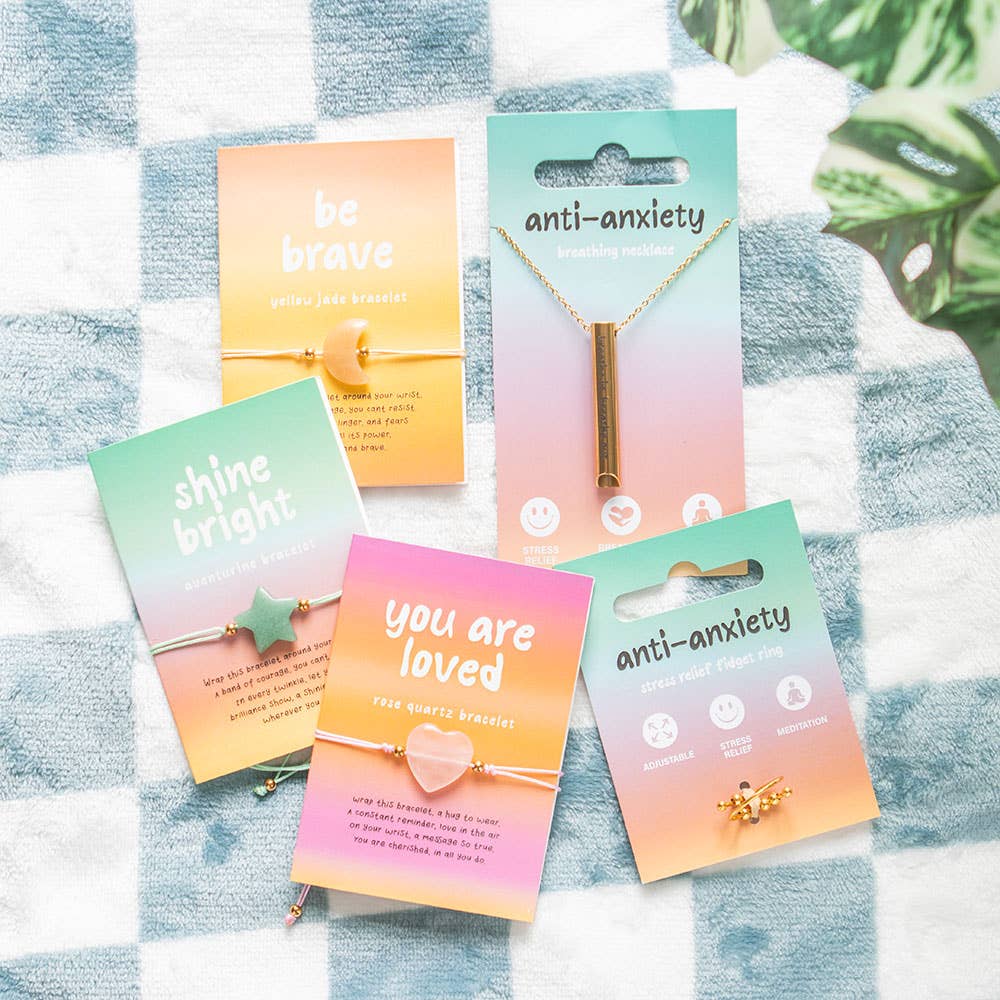 Anti-angst draaiende friemelring