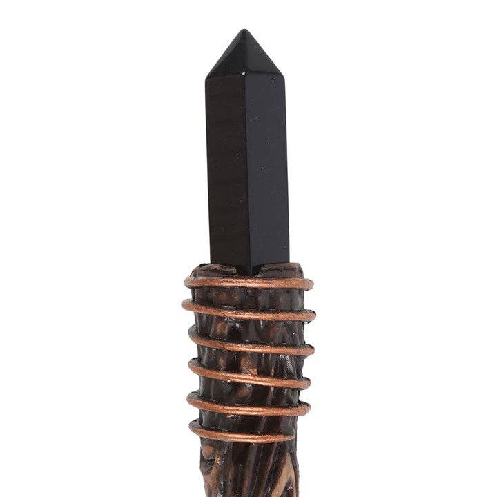 Zwarte obsidiaan toverstaf