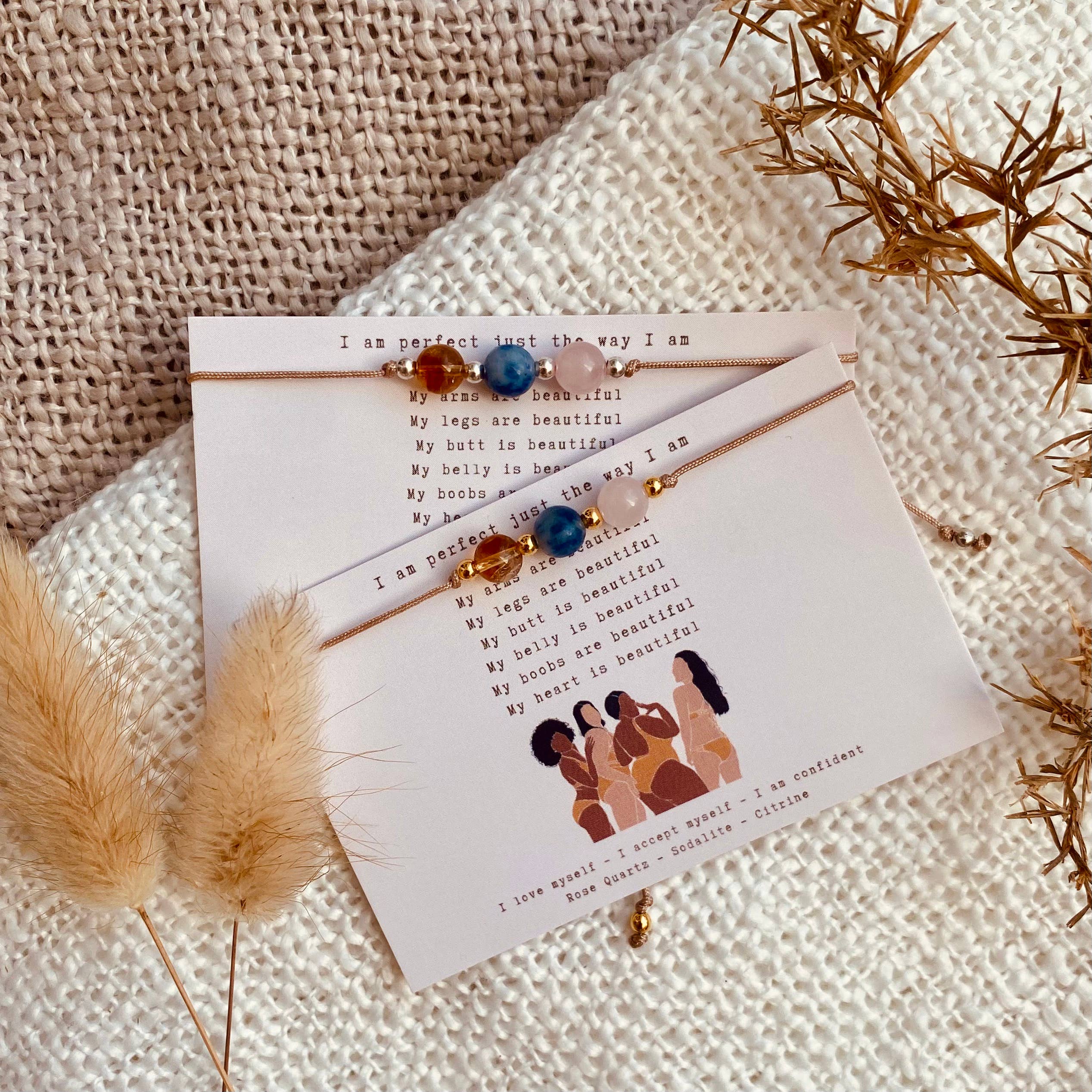 Edelstenen Affirmatie Armbandje - I&