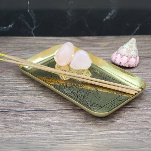 Messing Tarot Dienblad - De Zon