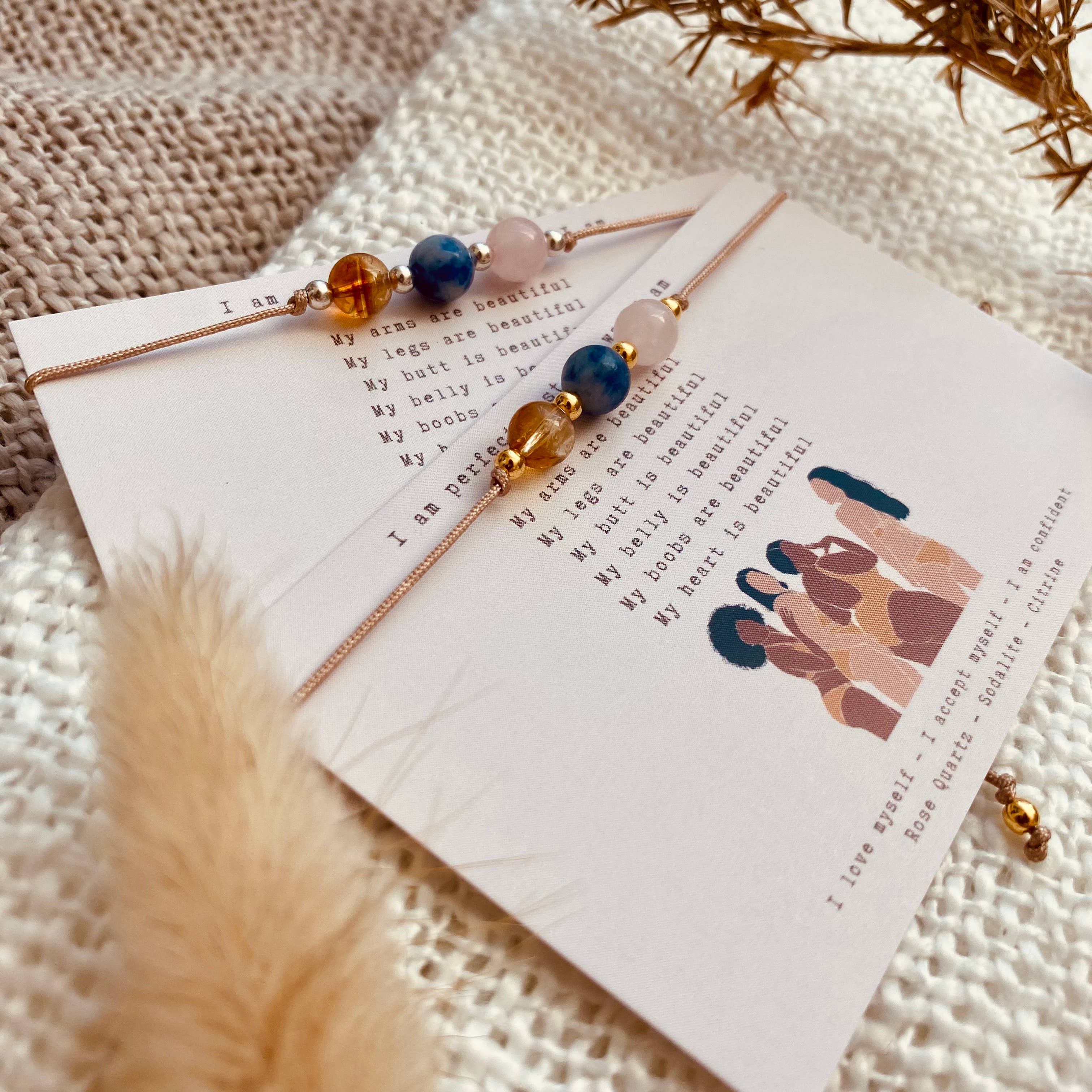 Edelstenen Affirmatie Armbandje - I&