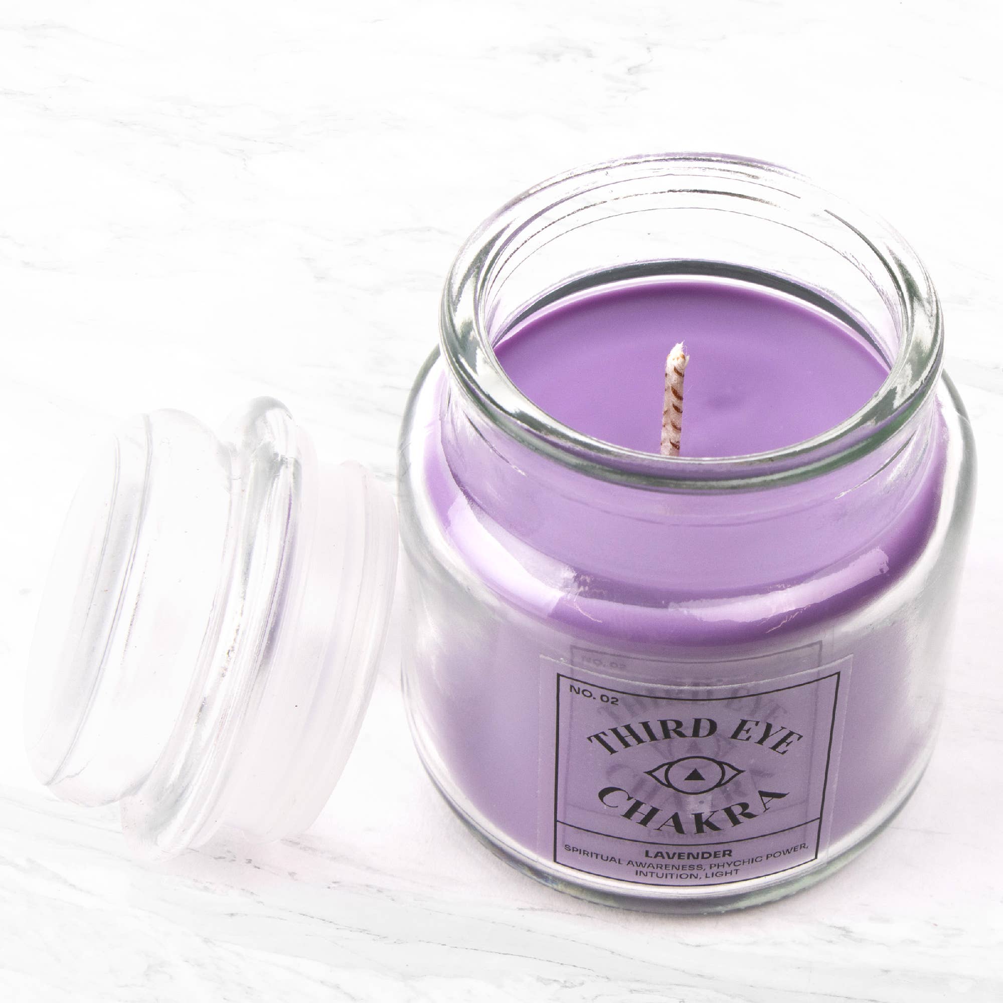 Zeven chakra kaarsen: Keel - Eucalyptus geur