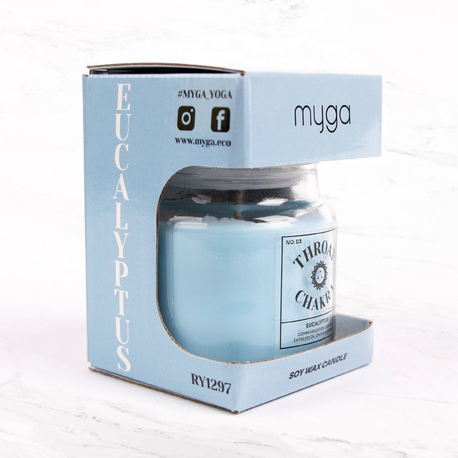 Zeven chakra kaarsen: Derde oog - lavendel geur