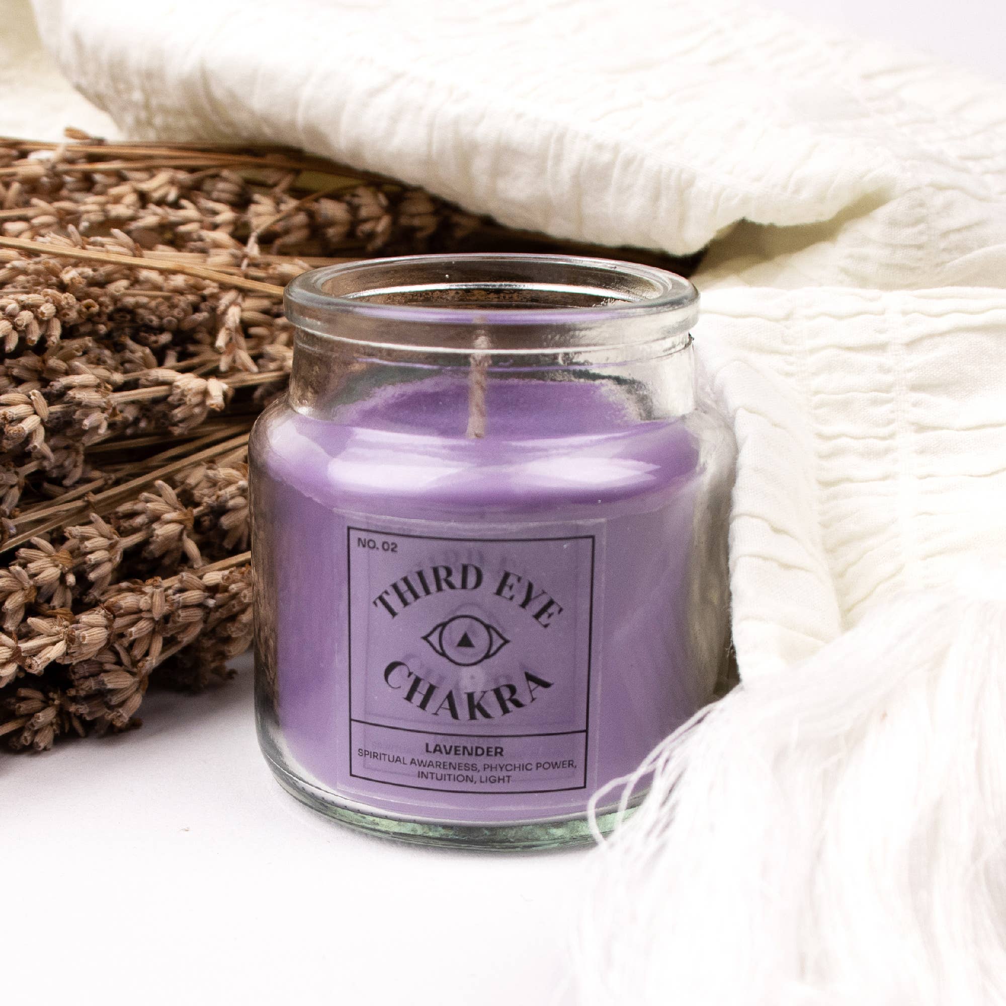 Zeven chakra kaarsen: Keel - Eucalyptus geur