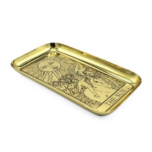 Messing Tarot Dienblad - De Zon