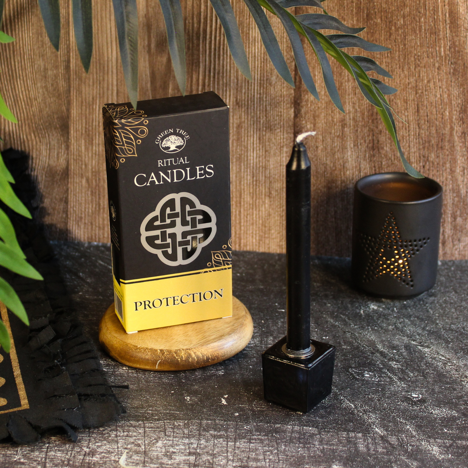 Green Tree Ritual kaarsen Protection 10 stuks