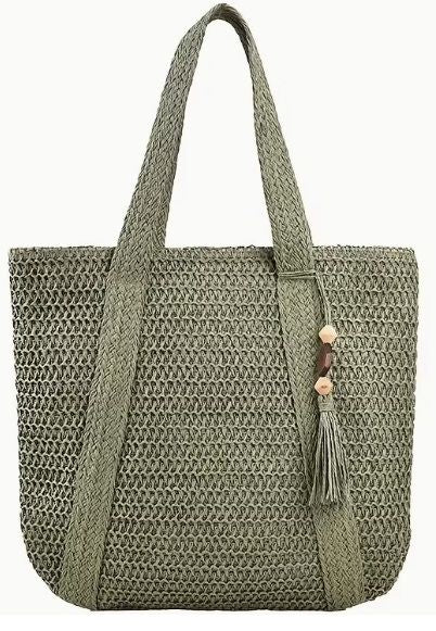 Boho bag met tassel groen
