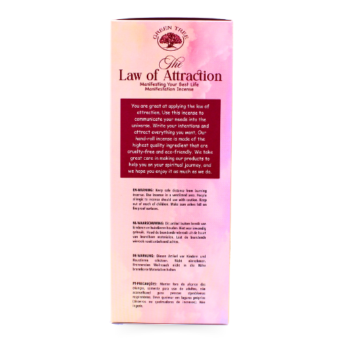 Green Tree The Law of Attraction Manifestatie Wierook 15gr