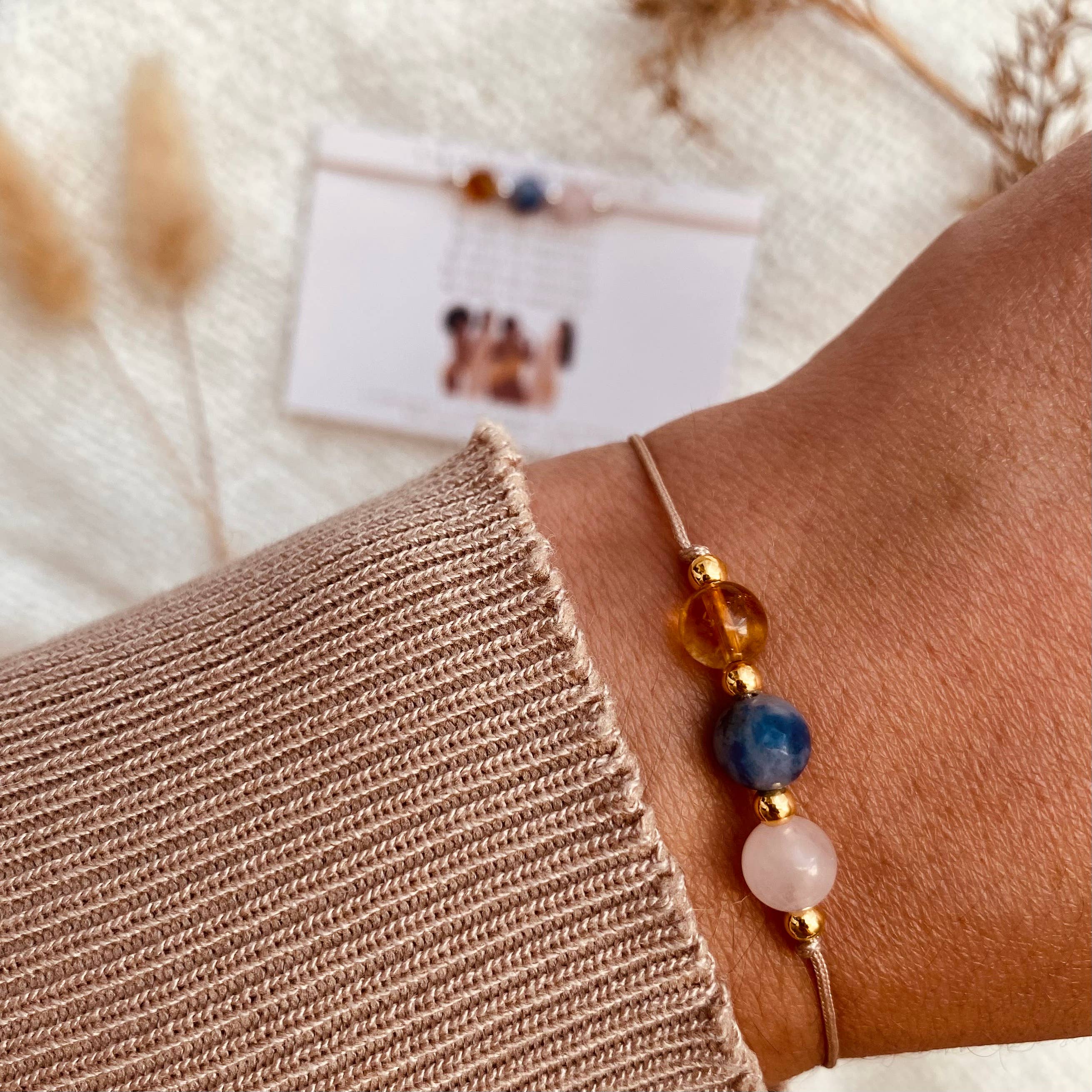 Edelstenen Affirmatie Armbandje - I&
