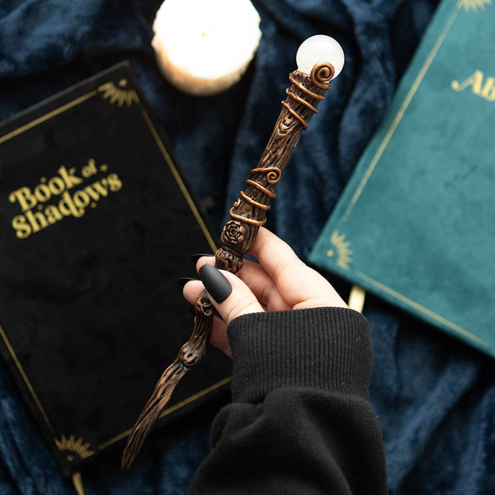 Aura kwarts kristallen staf