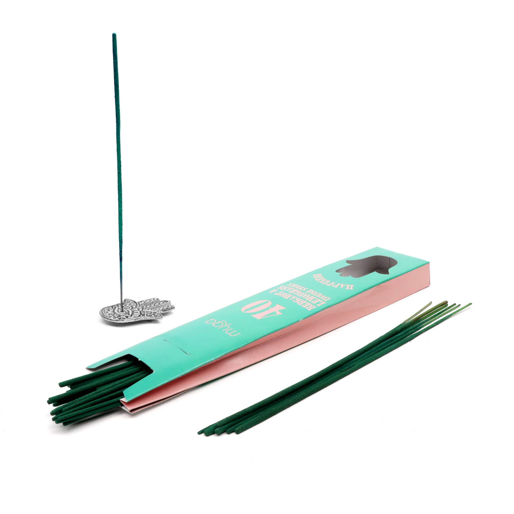 Spirit Wierook Stickset — 4 unieke geuren met hamsahouder