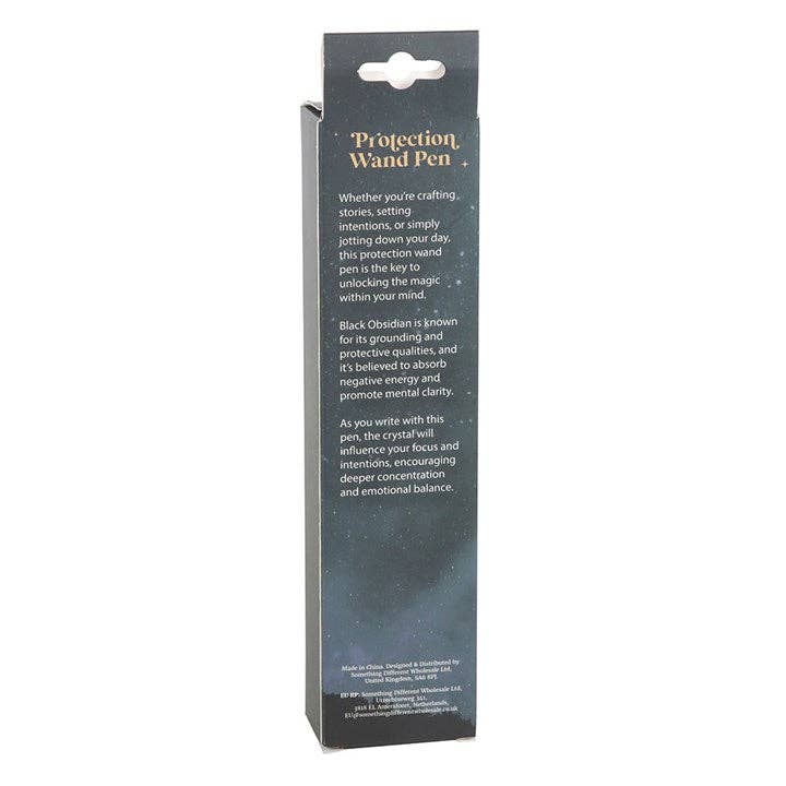 Zwarte obsidiaan toverstaf pen