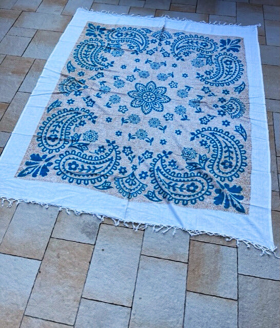 Strandkleed Wit/Blauw