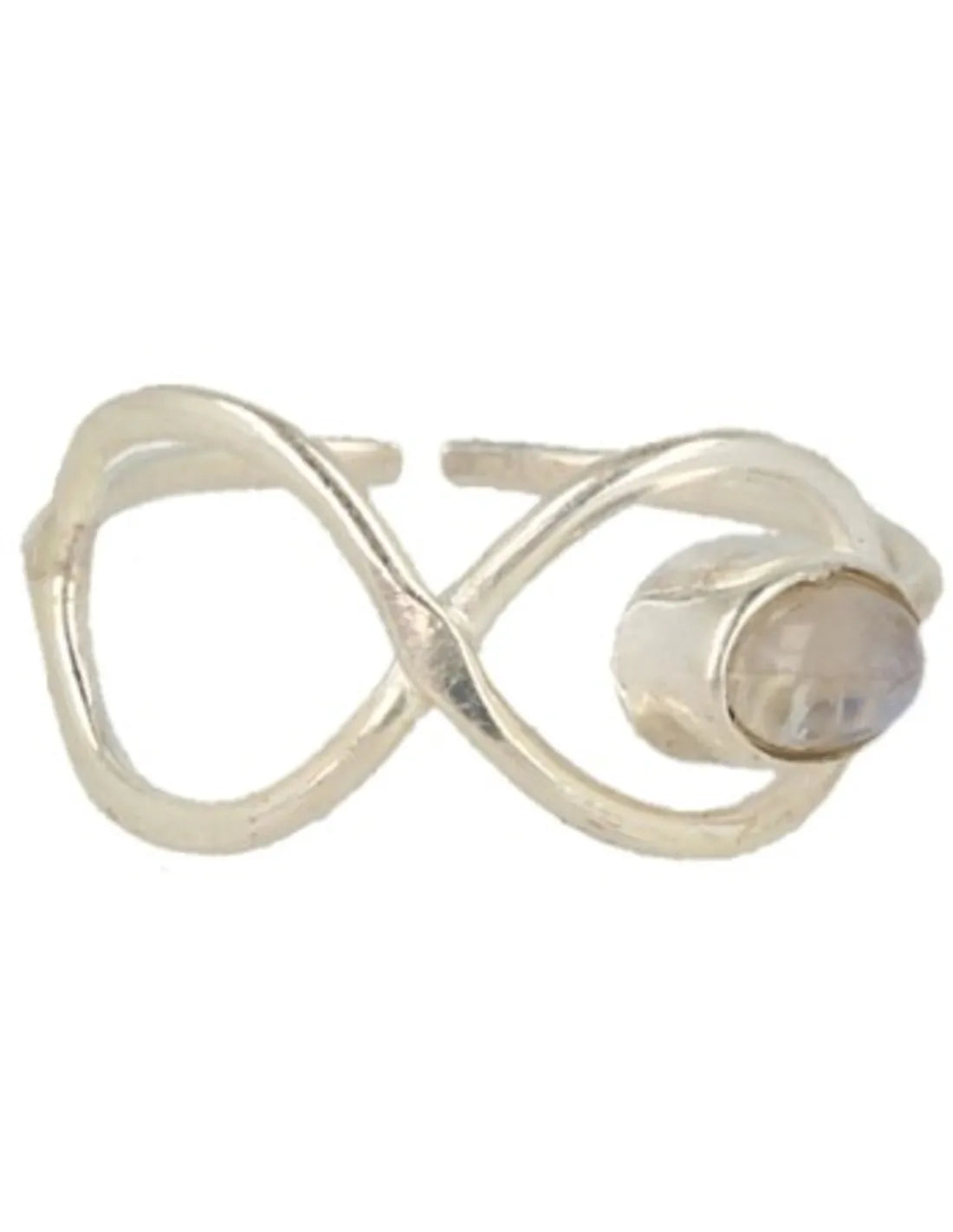 Zilveren maansteen ring