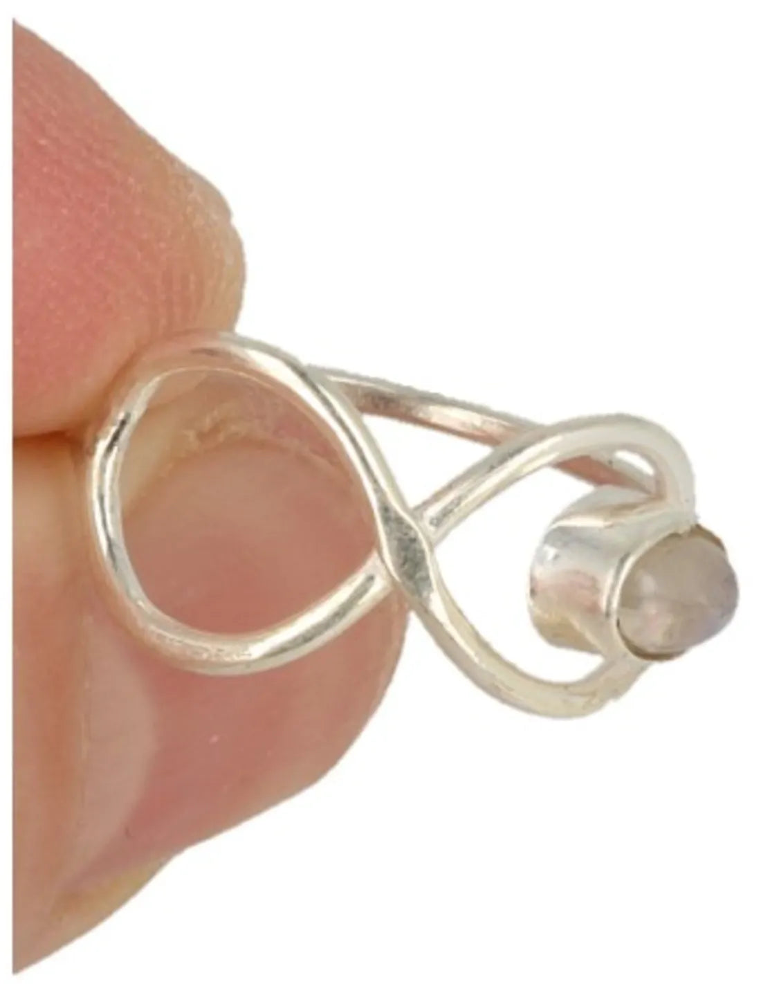 Zilveren maansteen ring