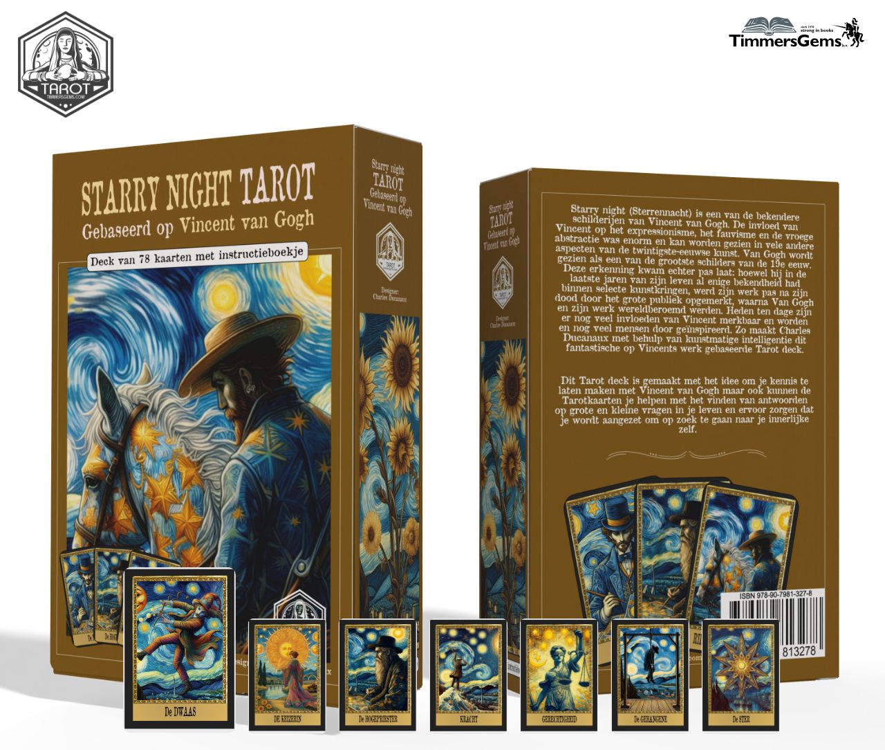 Starry night Tarot (Gebaseerd op Vincent van Gogh)