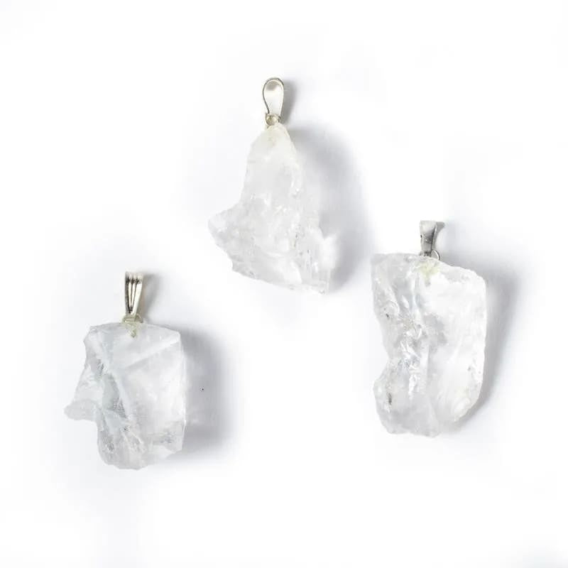 Bergkristal ruw hanger