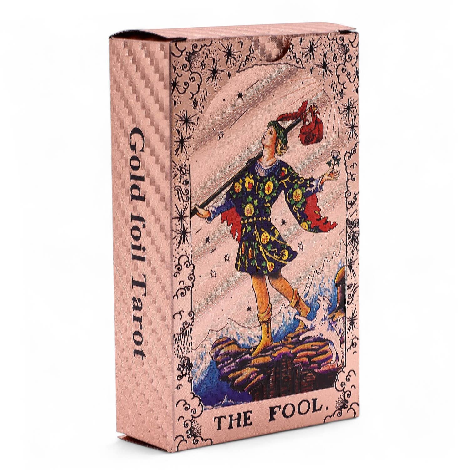 Tarotkaarten in roségoudfolie - Maanfasen