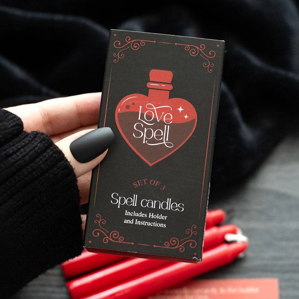 Set van 3 Love Spell-kaarsen in een doos