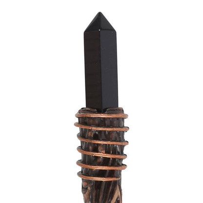 Zwarte obsidiaan toverstaf