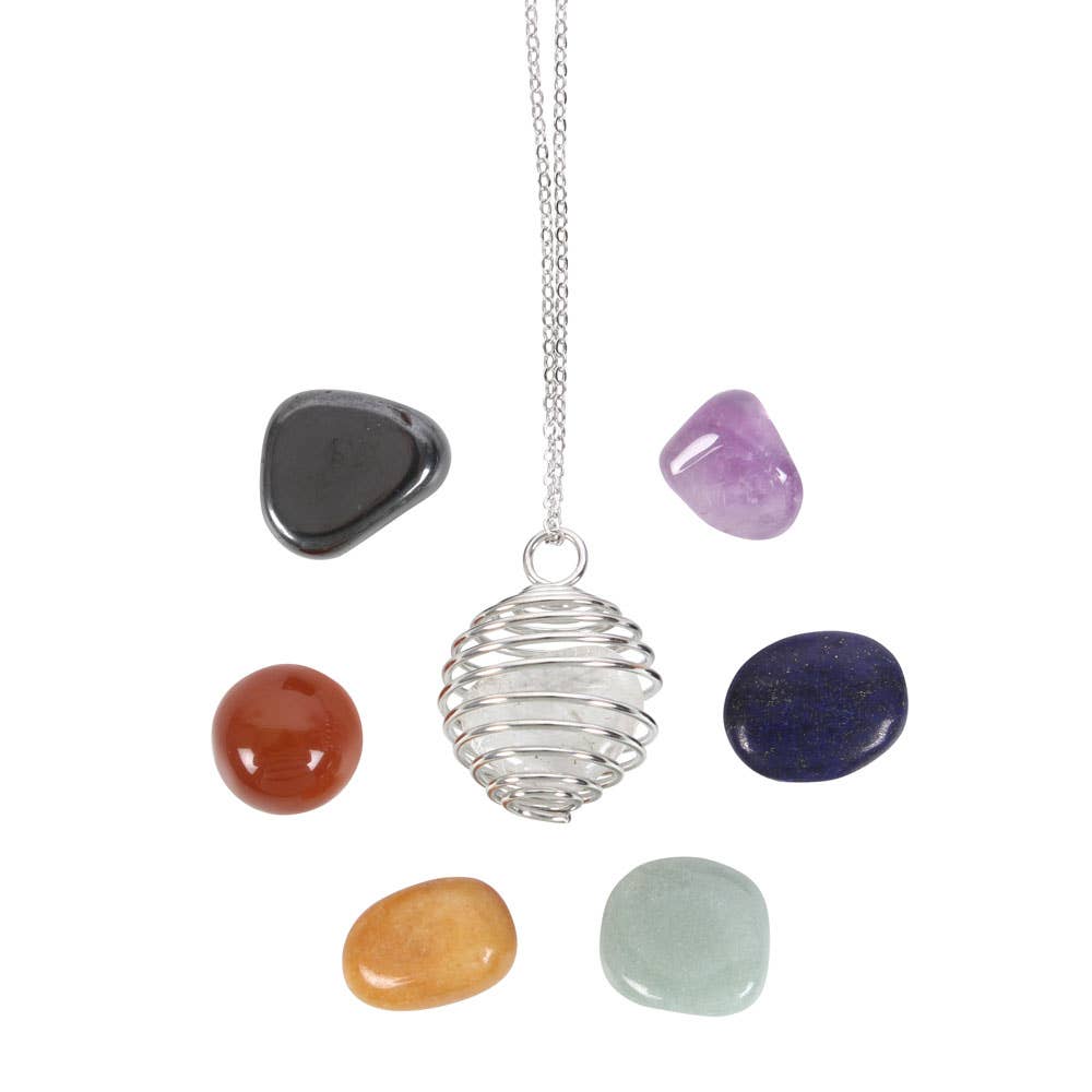 Chakra edelsteen kristal genezende ketting set