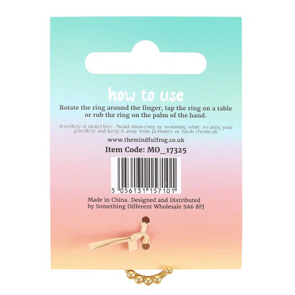 Anti-angst draaiende friemelring