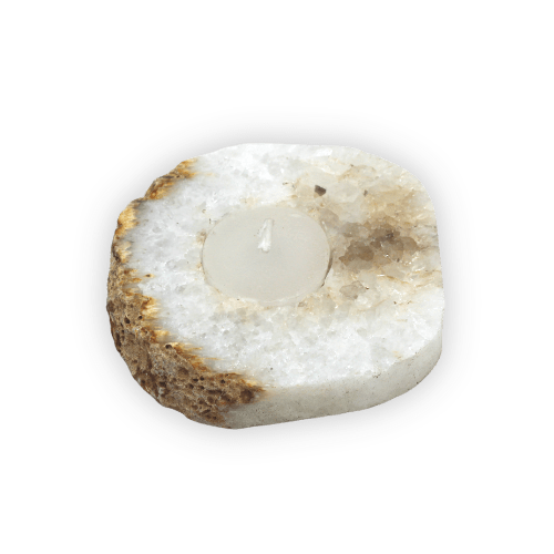 Theelichthouder van agaat