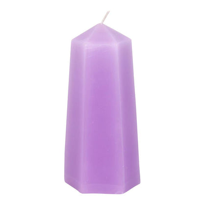 Kalmerende kristallen kaars met ruwe amethist