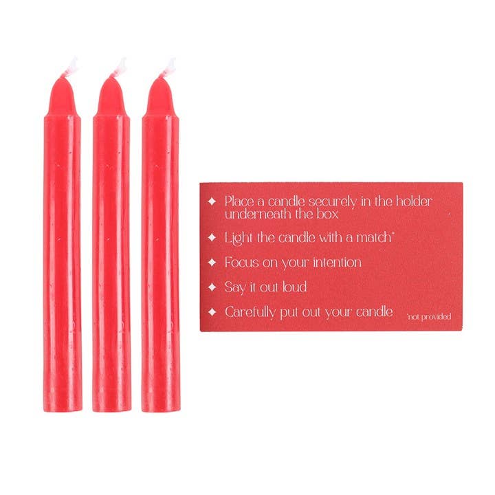 Set van 3 Love Spell-kaarsen in een doos