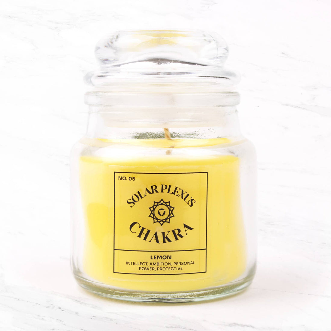 Zeven chakra kaarsen: Solar Plexus - Citroengeur