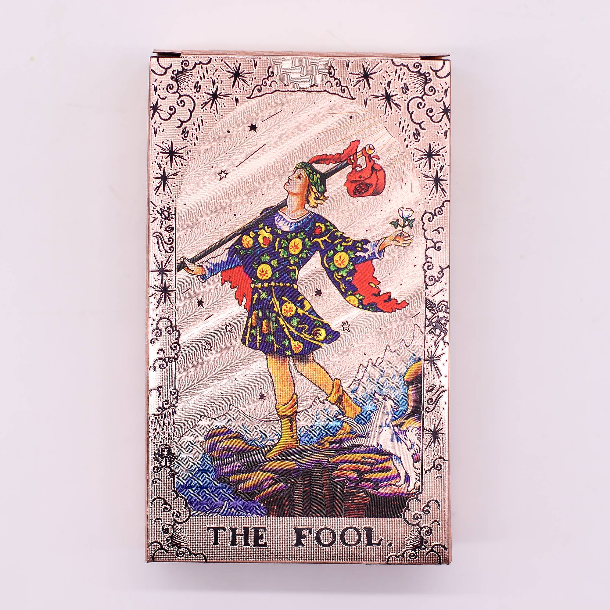 Tarotkaarten in roségoudfolie - Maanfasen