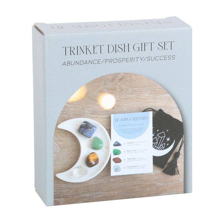 Success Healing Crystal set met maansnuisterijschaaltje