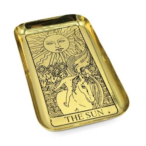 Messing Tarot Dienblad - De Zon