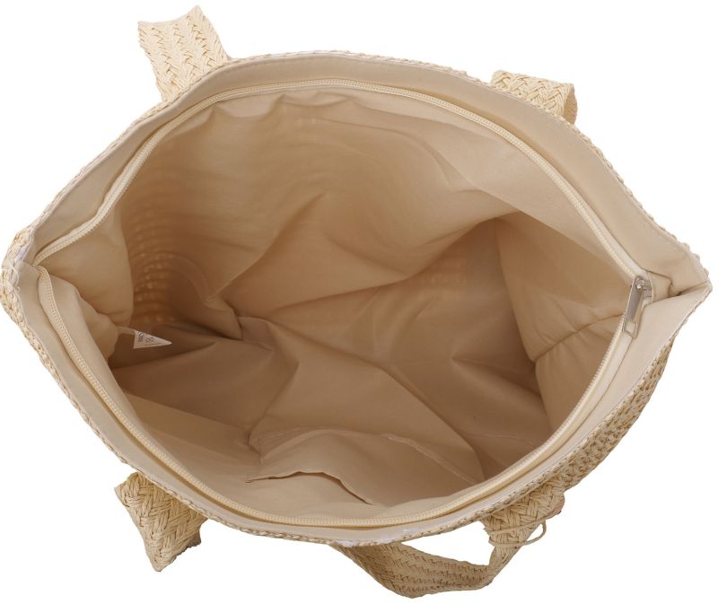 Boho bag met tassel beige