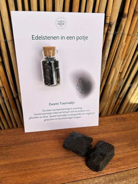 Kaartje met Zwarte Toermalijn