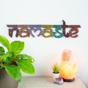 Houten Muurdecoratie – Namaste