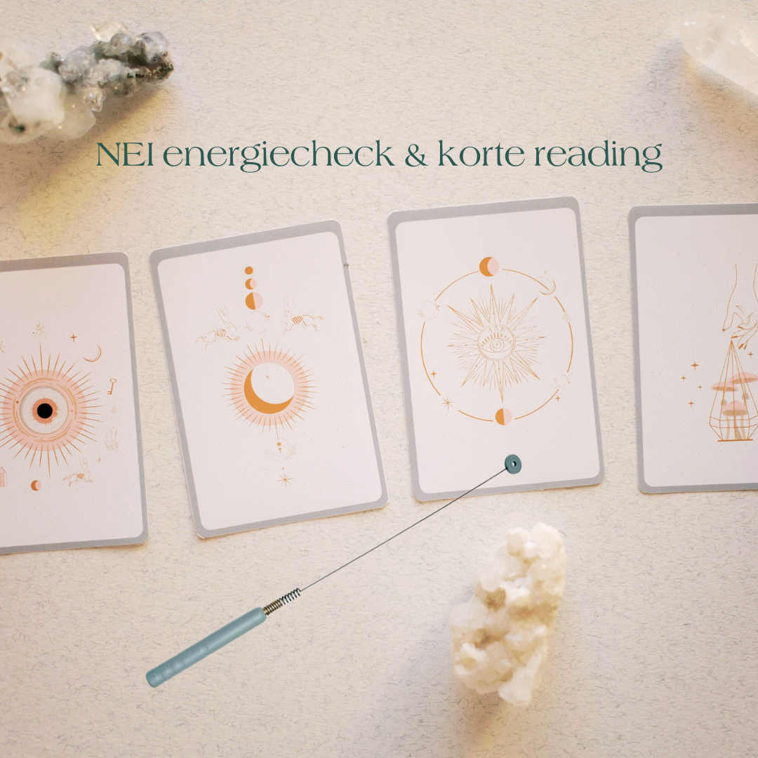 NEI Energiecheck &amp; Korte Reading – inclusief Mini Healing Box