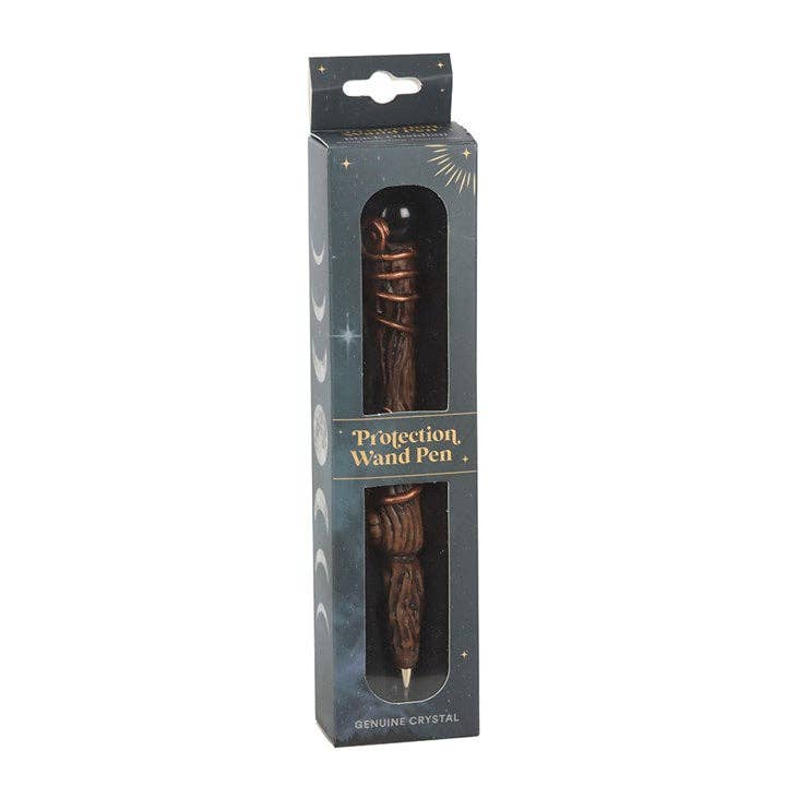 Zwarte obsidiaan toverstaf pen