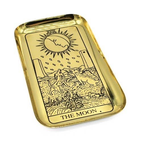 Messing Tarot Dienblad - De Maan