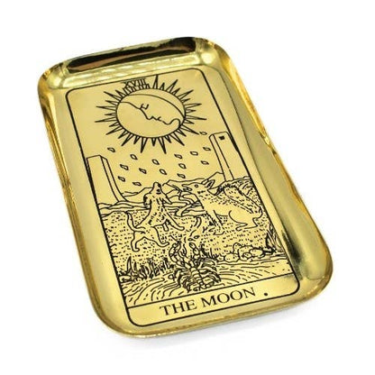 Messing Tarot Dienblad - De Maan