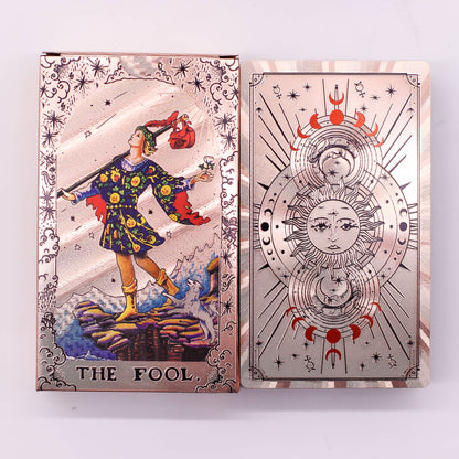Tarotkaarten in roségoudfolie - Maanfasen