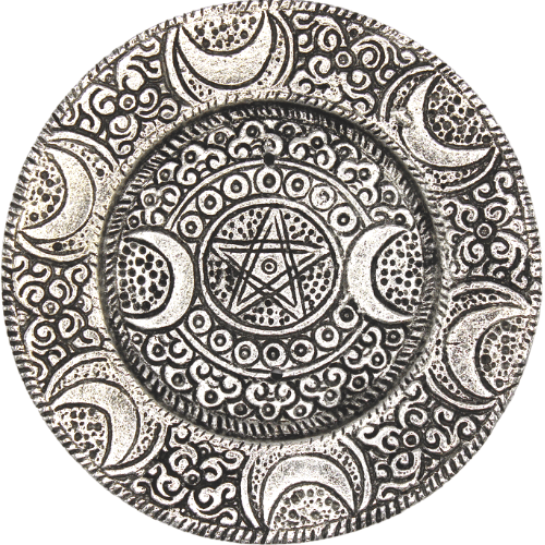 Wierookhouder Moon &amp; Pentacle Antique Finish-