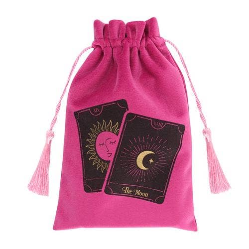 Roze Tarot Cards etui met trekkoord