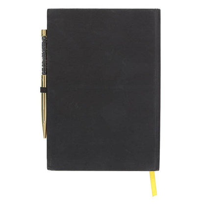 Yin Yang dagboek met zwarte obsidiaanpen