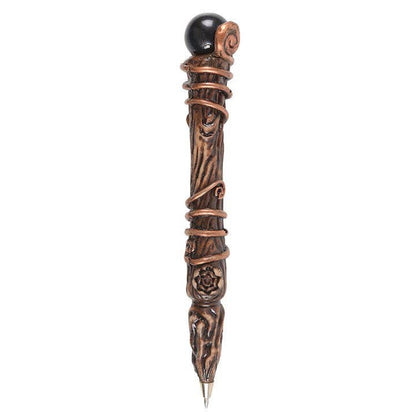 Zwarte obsidiaan toverstaf pen