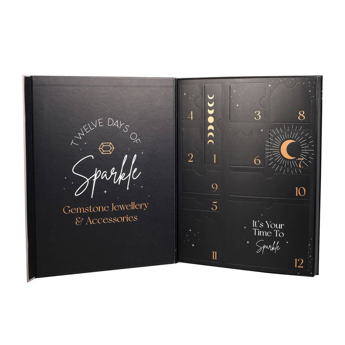 12-daagse adventskalender met kristallen sieraden