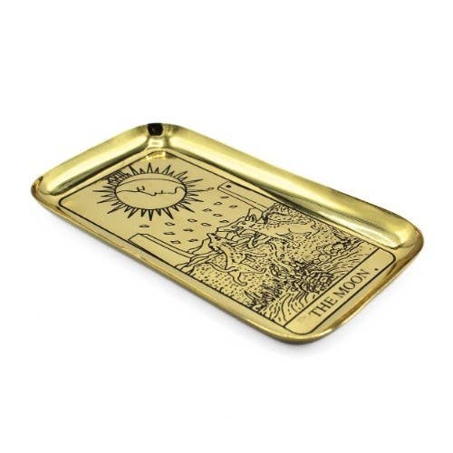 Messing Tarot Dienblad - De Maan