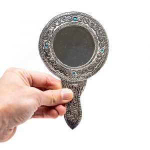 Traditionele Hand Spiegel Rond (15 cm)